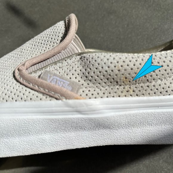 Vans Classic Slip On Perf Suede Silver Cloud - Picture 9 of 9